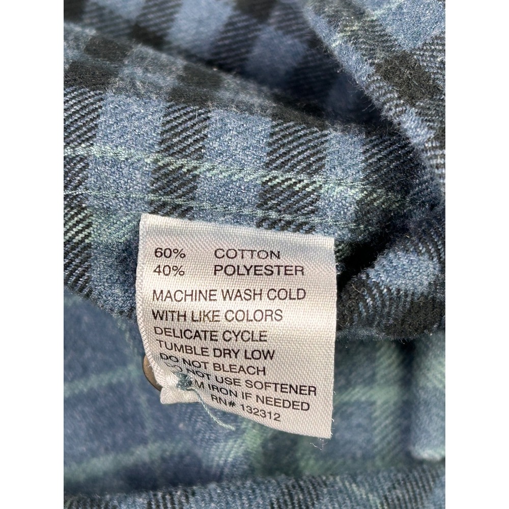 Howler Bros Mens XL Brothers Plaid Cotton Blend Long Sleeve Button Shirt - Picture 5 of 7
